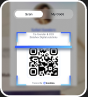 EventHex QR badge card used for exhibitor team access and on-site scanning