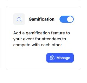 EventHex attendee app module with gamification enabled