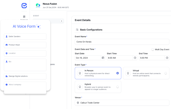 AI voice form