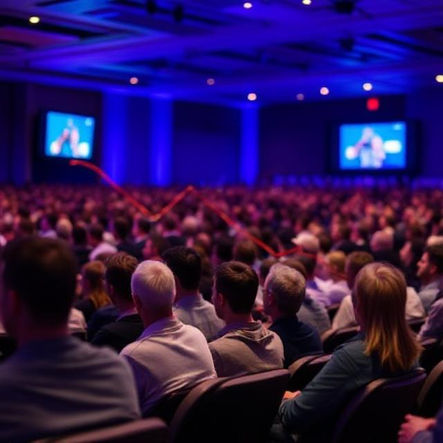 Audience sitting in a conference hall